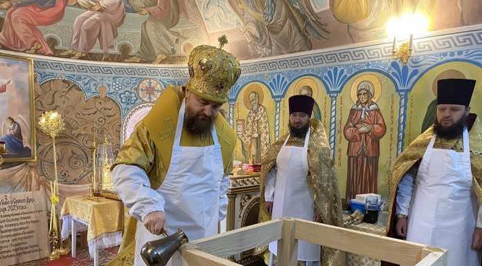 Митрополит Григорий совершил Великое освящение Свято-Георгиевского храма города Хадыженска