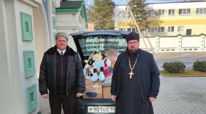 В Троицком храме станицы Динской собрали очередную партию гуманитарного груза в зону СВО
