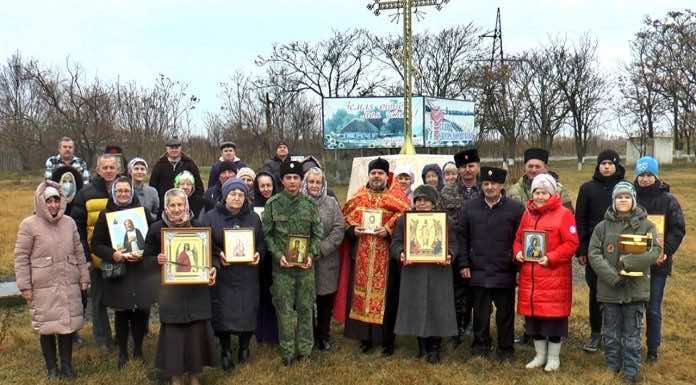 В станице Староджерелиевской в день памяти новомучеников Церкви Русской состоялся автомобильный крестный ход