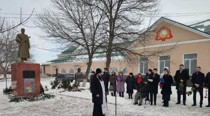 В станице Старомышастовской прошел митинг в память 80-летия освобождения от немецко-фашистских захватчиков