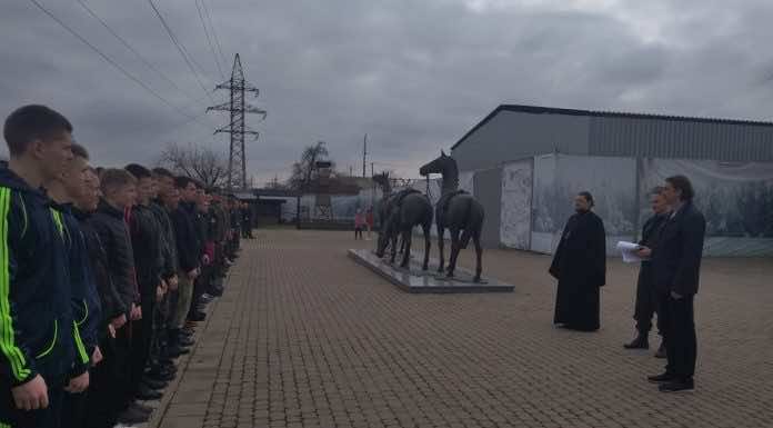 Священник благословил участников спортивных соревнований «Зарница»
