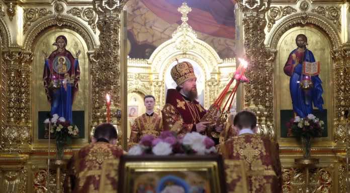 Митрополит Григорий совершил всенощное бдение в канун праздника Торжества Православия