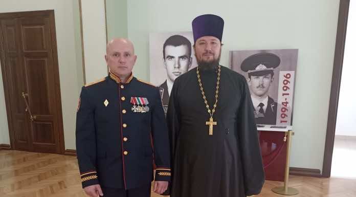 Священник принял участие в мероприятии, посвященном Дню войск национальной гвардии России