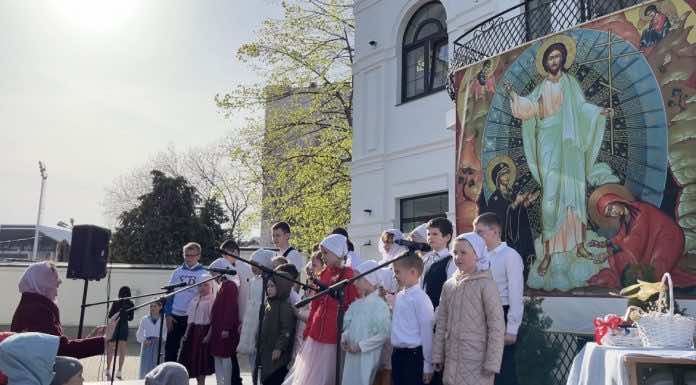 В Свято-Сергиевском храме города Краснодара прошел Пасхальный концерт (с видео)