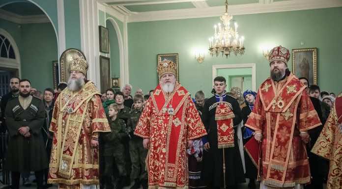 Митрополит Григорий принял участие в совершении Всенощного бдения в Андреевском соборе города Ставрополя