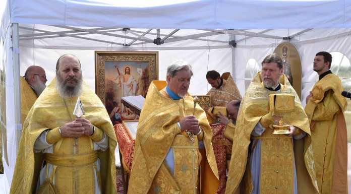 В новом парке Краснодара, названном в честь митрополита Исидора, состоялась первая Литургия