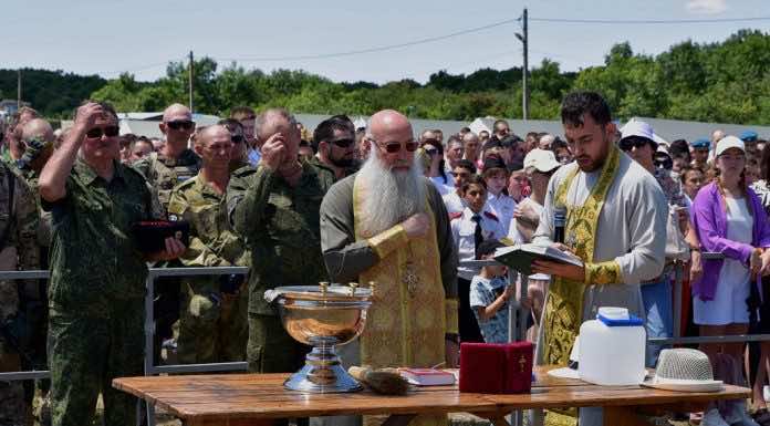 Духовник Кубанского казачьего войска принял участие в праздновании годовщины специального учебного центра «Кубань»