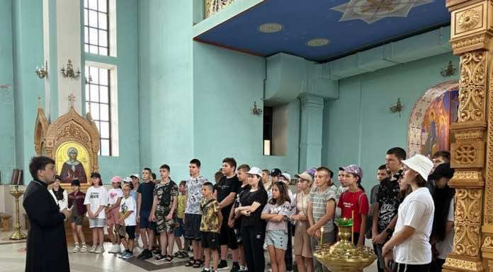 Свято-Троицком храме Горячего Ключа прошла экскурсия для школьников станицы Медведовской