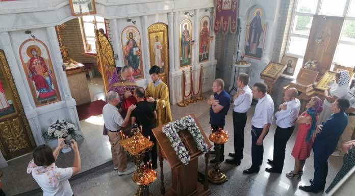 В храме станицы Северской к Таинствам приступили пациенты психо-неврологического интерната