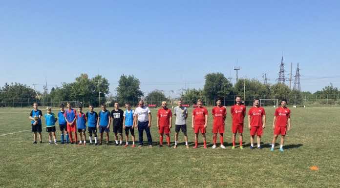 Футбольная команда «Митрополия» провела товарищеский матч с молодежью Тихорецкой епархии