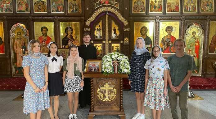 Видеосюжет. Встреча к Дню памяти Собора Кубанских святых в Свято-Сергиевском храме Краснодара