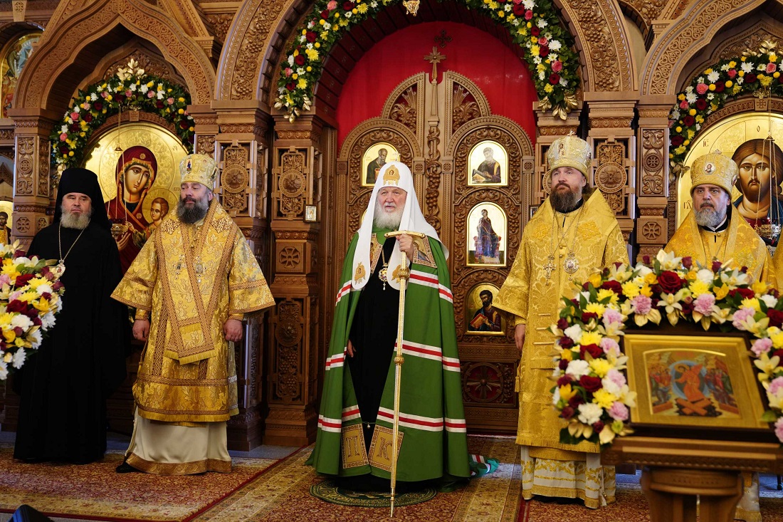 В праздник Собора святых Кубанской митрополии Святейший Патриарх Кирилл  совершил освящение храма в Анапе - Сайт Екатеринодарской и Кубанской епархии