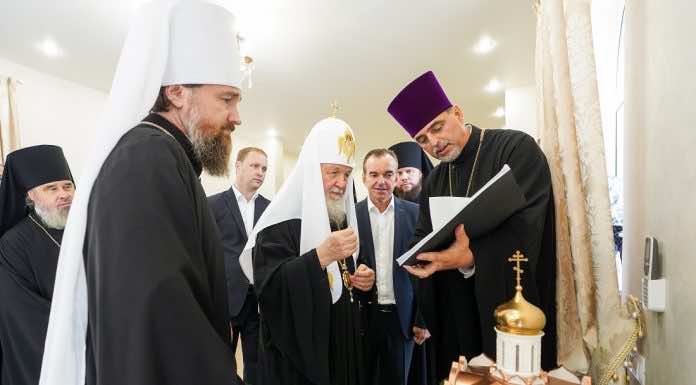 Святейший Патриарх Кирилл благословил строительство храма Рождества Христова в станице Динской