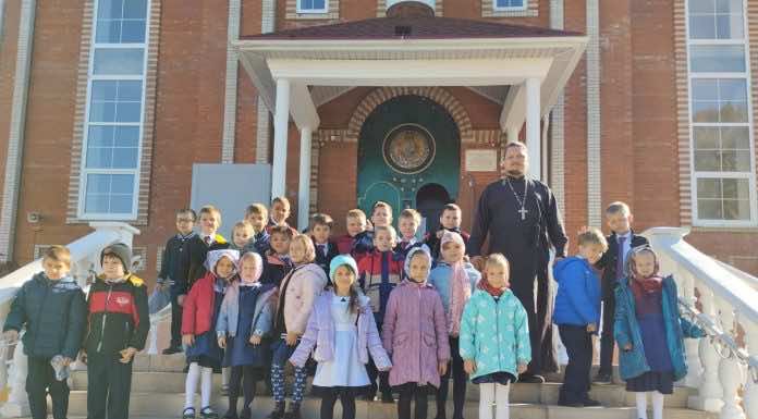 Храм Вознесения Господня в Пашковском посетили первоклассники школы № 58