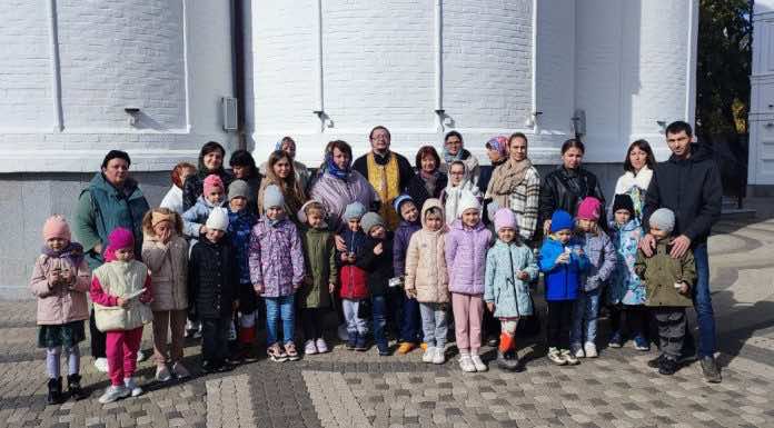 В Свято-Сергиевском храме Краснодара провели экскурсию для дошколят