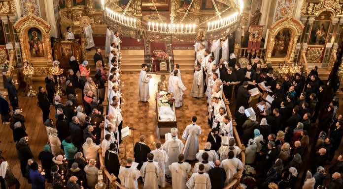 В Свято-Екатерининском соборе простились с архимандритом Трифоном (Плотниковым)