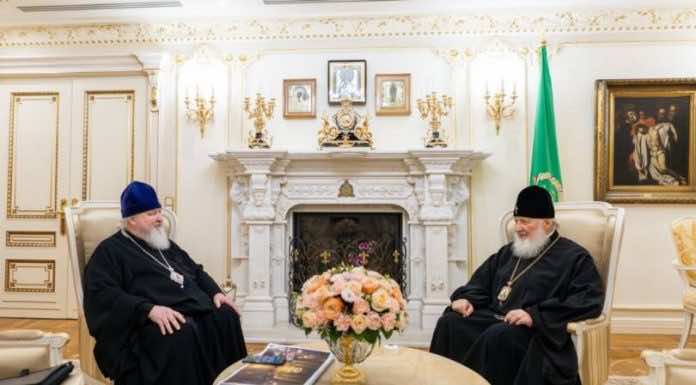 Святейший Патриарх Кирилл принял митрополита Ставропольского и Невинномысского Кирилла