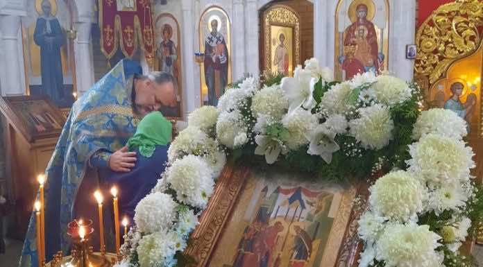 В храме станицы Северской к Таинствам приступили пациенты психо-неврологического интерната