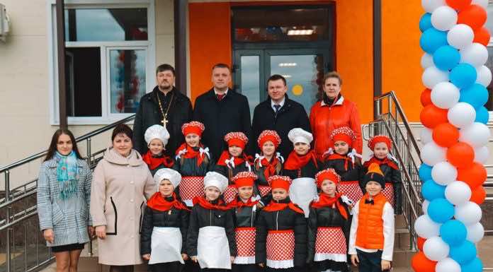 В Мичуринском сельском поселении состоялось освящение школьной столовой