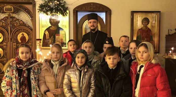 Ученики казачьего класса побывали на экскурсии в Свято-Пантелеимоновском храме Краснодара