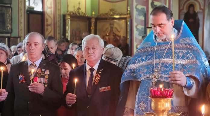 В храме станицы Динской состоялась панихида в память о воинах-интернационалистах