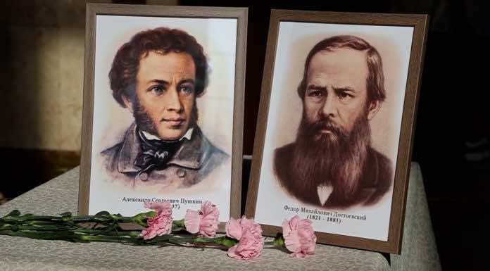 Видеосюжет. Панихида ко Дням памяти великих русских писателей А.С. Пушкина и Ф.М. Достоевского