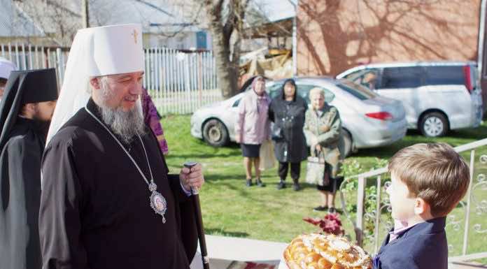 Всенощное бдение в канун Недели 2-ой Великого поста митрополит Василий совершил в храме пос. Нефтегорск