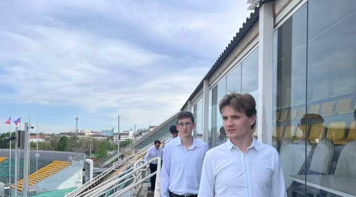 Студенты Екатеринодарской семинарии посетили стадион ФК «Кубань»