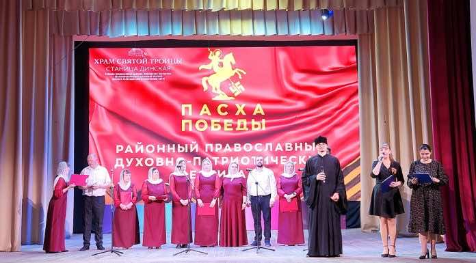В станице Динской впервые прошел православный фестиваль «Пасха Победы»