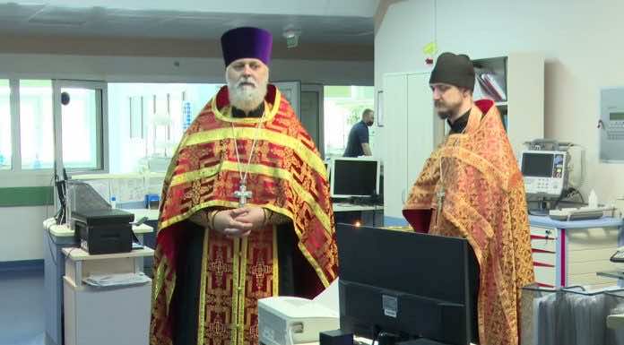 Видеосюжет. Освящение реанимационного отделения №6 ККБ-1