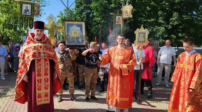 В станице Динской состоялся крестный ход с иконой Божией Матери «Избавительница от бед»