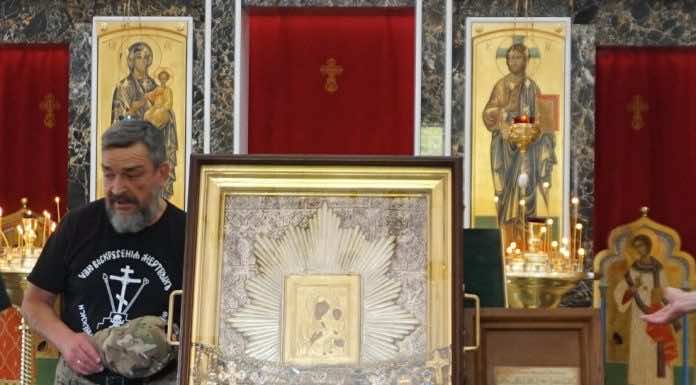 Чудотворную икону Божией Матери встретили на подворье монастыря «Всецарица»