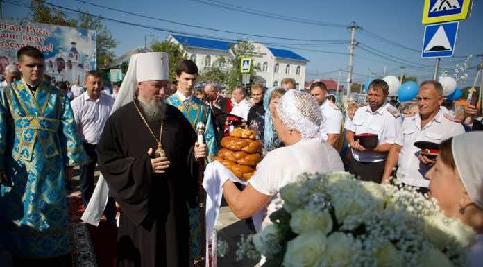 В праздник Успения Пресвятой Богородицы митрополит Василий совершил Литургию в храме Белореченска