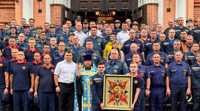 В кафедральном соборе состоялся благодарственный молебен перед образом Божией Матери «Неопалимая Купина»