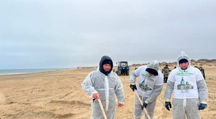 Добровольцы храма Святой Троицы станицы Динской отправились в Анапу для устранения последствий ЧС