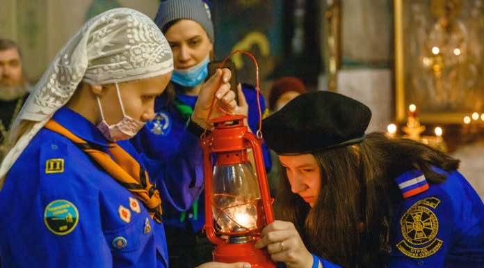В храме Благовещения Пресвятой Богородицы состоится церемония передачи Вифлеемского огня