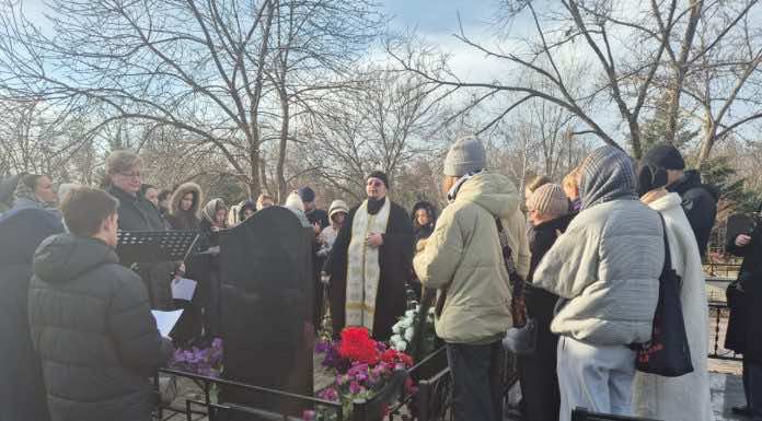 На Славянском кладбище прошла панихида по Сергею Алексеевичу Чернобай