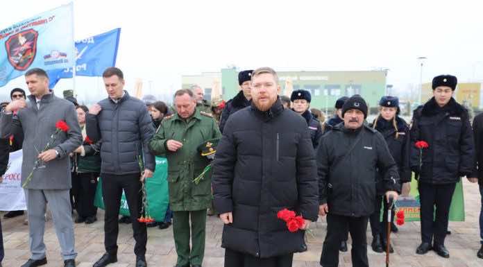 Диакон Дионисий Пылаев принял участие в закрытии краевого этапа Всероссийской акции «Вахта Памяти-2024»