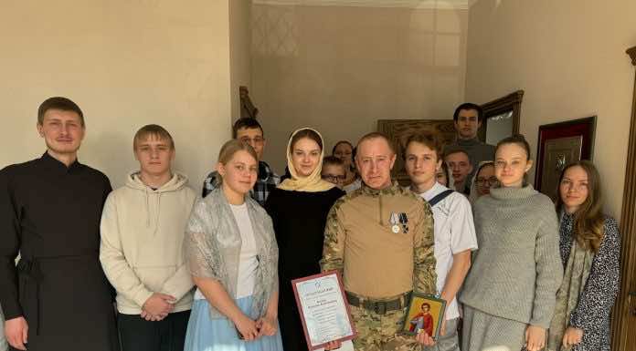 В молодёжном клубе Свято-Сергиевского храма г. Краснодара прошла встреча с участником СВО