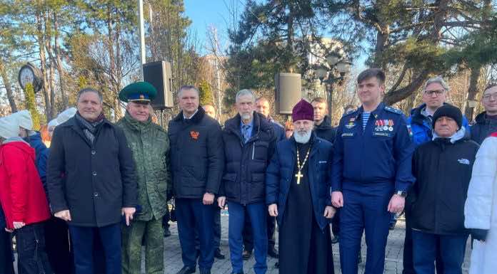 Протоиерей Александр Ананян принял участие в акции, посвященной Дню освобождения Краснодара от немецко-фашистских захватчиков