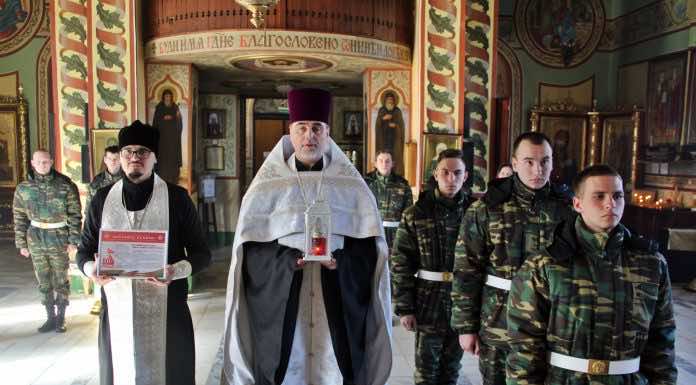 В храме Святой Троицы станицы Динской прошла церемония принятия «Эстафеты Памяти»