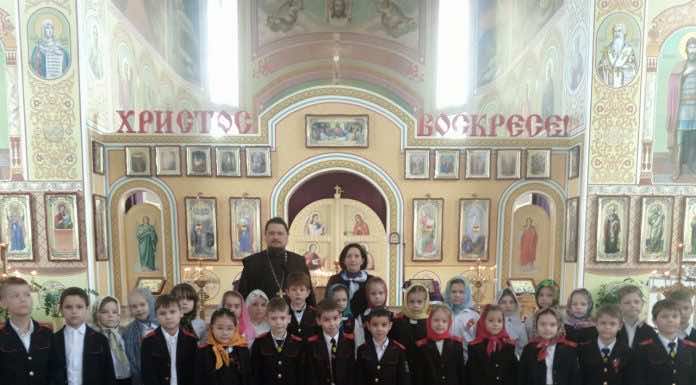 Юные казачата посетили храм Вознесения Господня города Краснодара