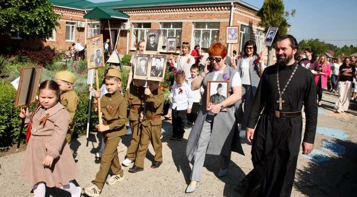 Священнослужители приняли участие в мероприятиях, посвящённых 80-летию Победы, прошедших в детских садах