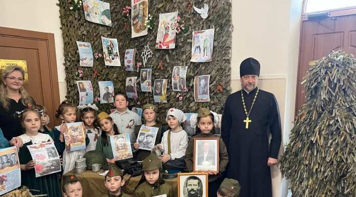 В православной школе имени мученика Михаила Лекторского прошли памятные мероприятия, посвященные 80-летию Великой Победы