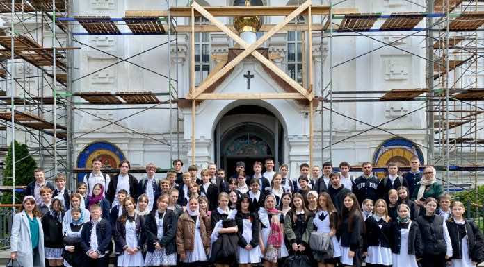 Храм Вознесения Господня в станице Пластуновской посетили школьники