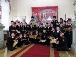 Иерей Николай Симора принял участие в церемонии посвящения в казачата, прошедшей в музее Фелицына