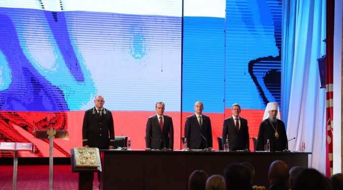 Митрополит Василий принял участие в церемонии инаугурации губернатора Краснодарского края Вениамина Кондратьева