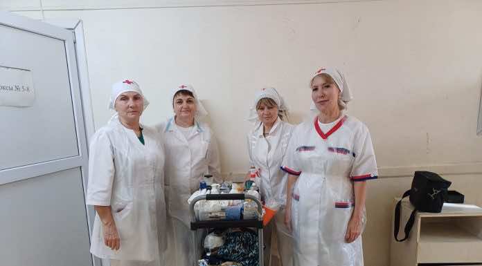 Сестры милосердия заступили на дежурство в военном госпитале Ростова-на-Дону