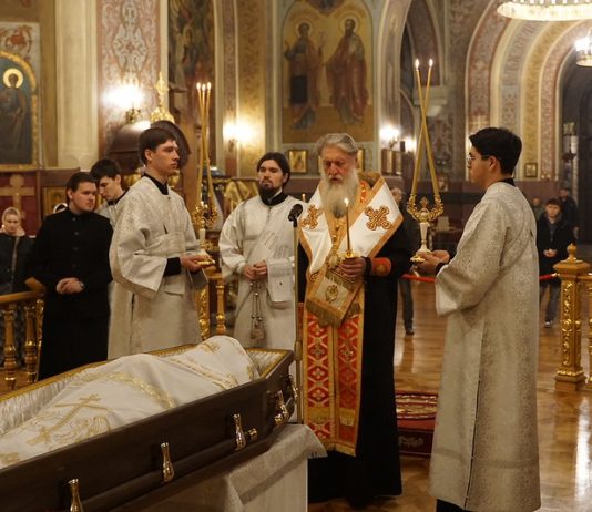 Епископ Тихорецкий и Кореновский Стефан совершил литию по новопреставленному иеромонаху Луке