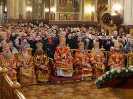 В день памяти святой великомученицы Екатерины в Свято-Екатерининском кафедральном соборе состоялась соборная Божественная литургия